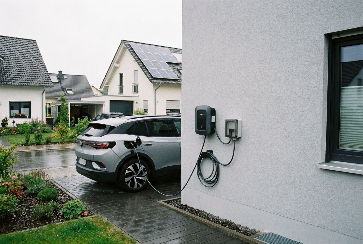 Wallbox und Smart-Home-Installation an einem Einfamilienhaus in Offenbach
